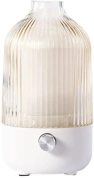 MULIN Diffusore di Oli Essenziali in Vetro, 100ML Diffusore Aromaterapia ad Ultrasuoni Ultra Silenzioso, 7 Colori LED, Senza BPA, Profumatore Ambiente per Relax e Benessere — Casa e cucina