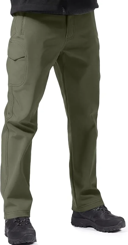 FREE SOLDIER Pantaloni da Lavoro Uomo Pantaloni Sci Termici Pantaloni Trekking Impermeabile Invernali Pantaloni da Caccia Militari Tattici Pantaloni da Neve Softshell Foderati in Pile — Abbigliamento riscaldato