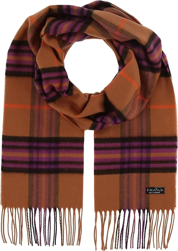 FRAAS Sciarpa in cashmink 35 x 200 cm - Più morbida del cashmere - Made in Germany - Sciarpa a quadri per signore e signori - Perfetta per l'autunno e l'inverno — Abbigliamento riscaldato