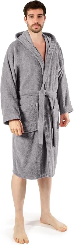 Caleffi - Accappatoio Uomo - Accappatoio Donna in Spugna di Cotone - Accappatoio Uomo Spugna Con Cappuccio - Accappatoio Piscina Palestra - Morbido e Assorbente, Asciugatura Rapida — Abbigliamento riscaldato
