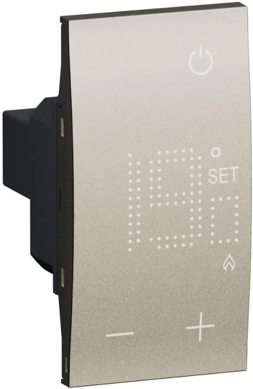 BTicino KC4441 Termostato Living Now ambiente elettronico champagne — Riscaldamento