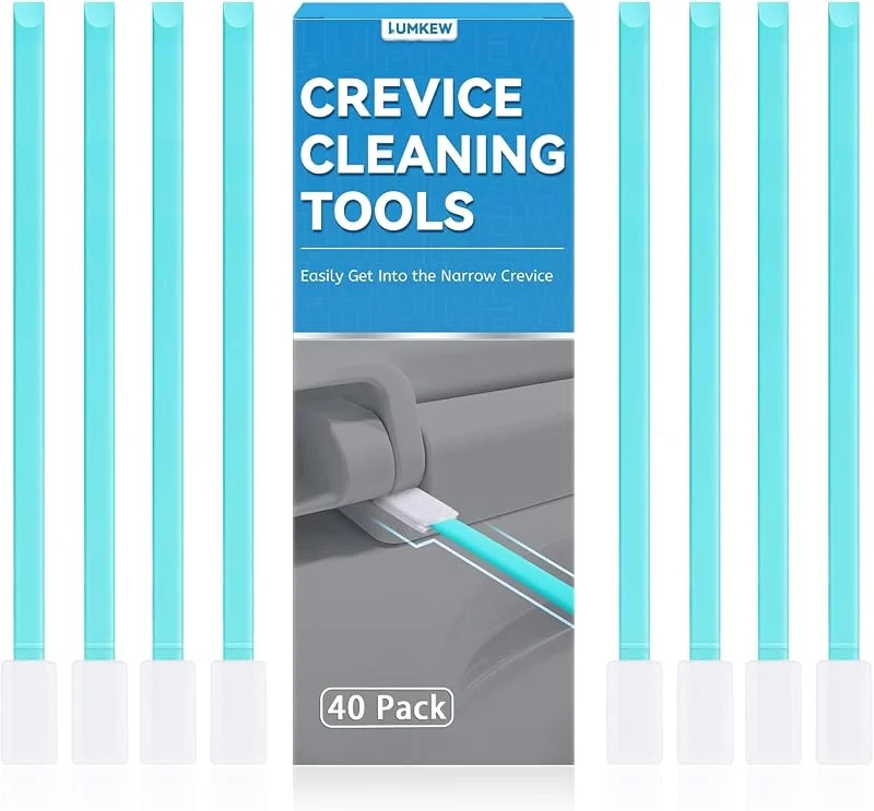 Lumkew 40 spazzole per la pulizia delle fessure, scopino usa e getta per il sedile del WC, strumenti per la pulizia di crepe e fessure, blu — Umidificatore