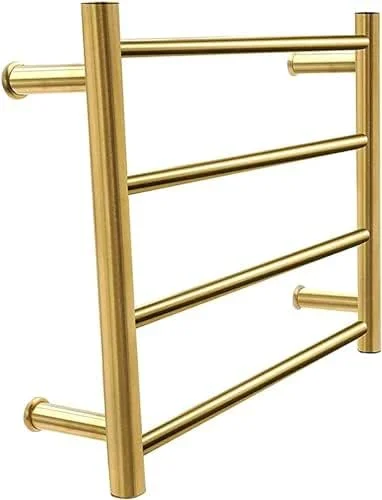 Scaldasalviette Elettrico, Scaldasalviette Elettrico per Bagno, Scaldasalviette in Acciaio Inox a 4 Barre, Stendibiancheria a Parete, Scaldasalviette rapido con termostato Integrat — Riscaldamento