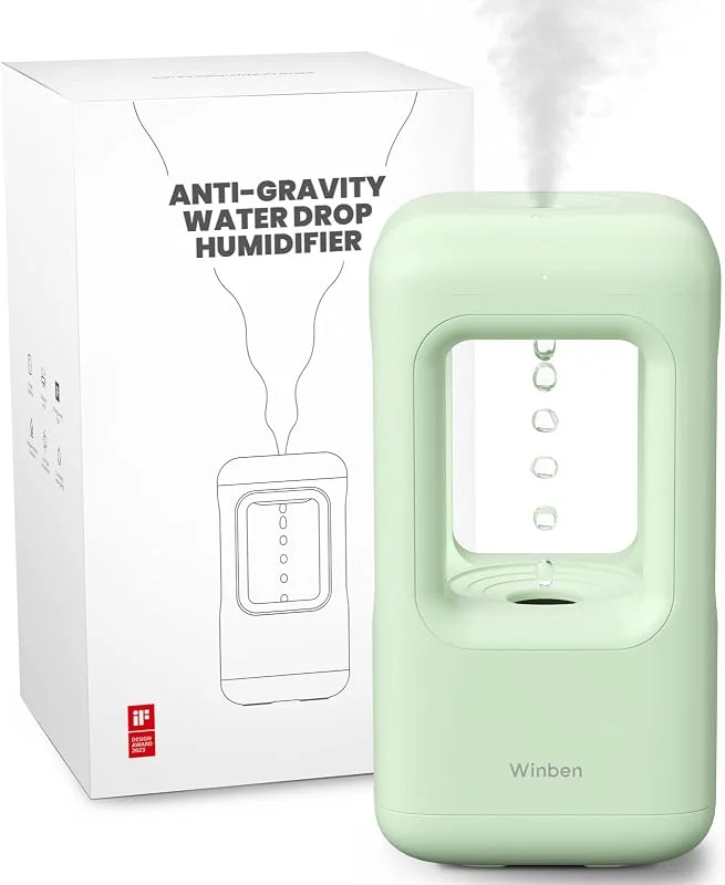 Umidificatore per camera da letto bambino nebbia fresca Umidificatore ad ultrasuoni per piante interne, camera bambini adulti bambini camera grande casa ufficio verde