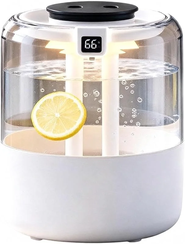 Umidificatore portatile Mister silenzioso a ricarica dall'alto con luce