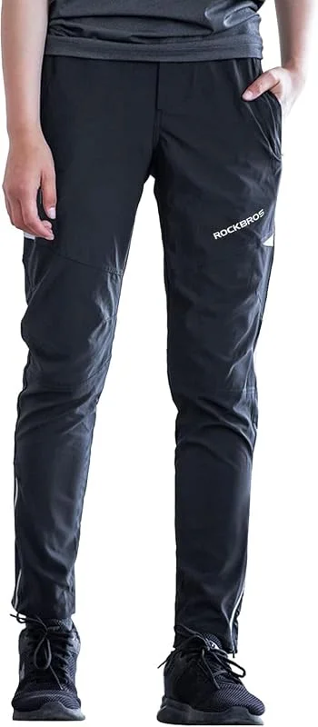 ROCKBROS Pantaloni da Ciclismo, Pantaloni Lunghi Sportivi Outdoor, Pantaloni MTB Uomo Enduro, Traspiranti Senza Cuscino per Ciclismo Campeggio Pesca, in Primavera Autunno, Unisex S-4XL — Abbigliamento riscaldato