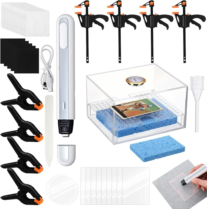 Grinsvalley Kit di pulizia 53 in 1 con umidificatore e penna termica
