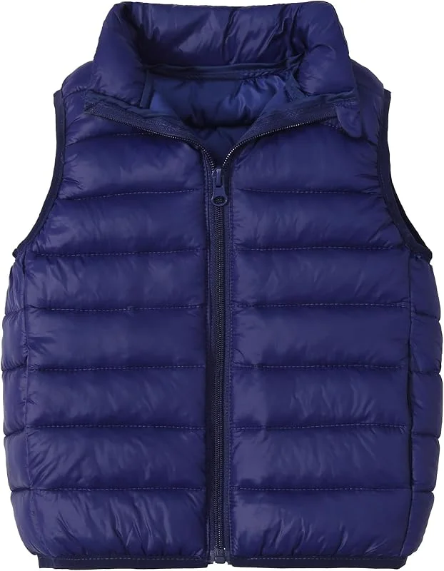 AIEOE Gilet Piumino Bambini Ragazzi Unisex Senza Maniche con Tasche Antivento Elegante Leggero Adatto da 3-12 Anni — Abbigliamento riscaldato