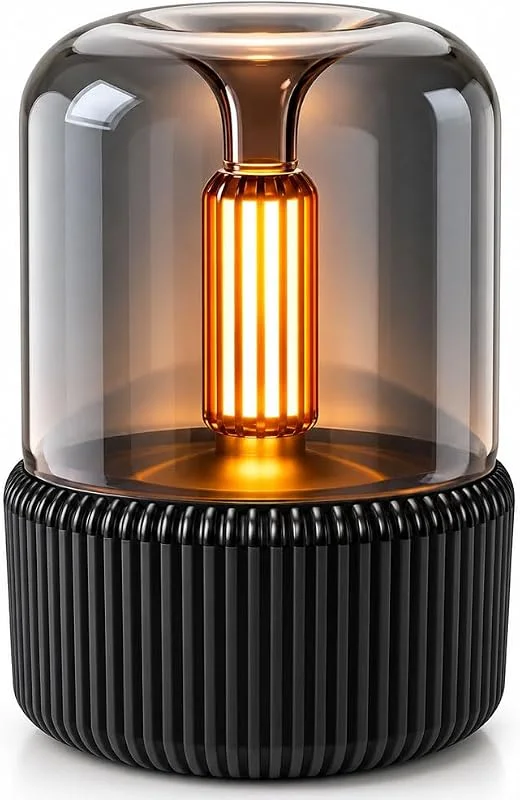 081 Store - Diffusore di Oli Essenziali 130 ml con Luce Calda, Umidificatore Ambiente 5W con Nebulizzazione 10-15 ml, h, Diffusore Aromi con Alimentazione Type-C per Camera, Soggiorno, Studio e Ufficio