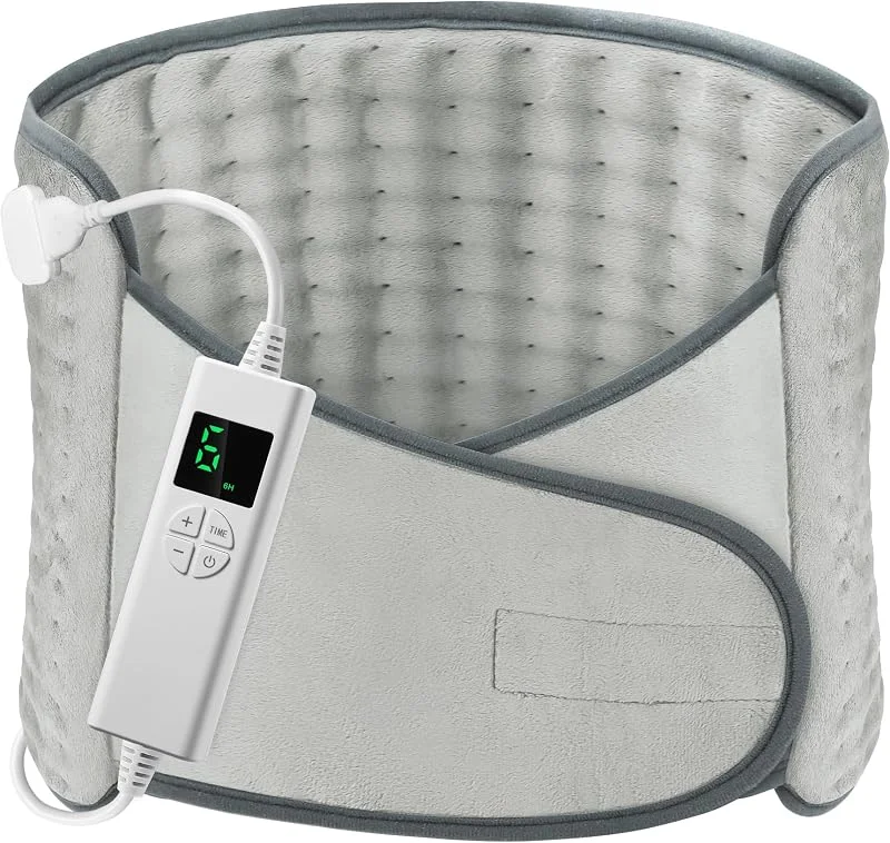 Termoforo Elettrico 126 x 30 cm Termoforo Lombare con 6 Livelli di Temperatura e Spegnimento Automatico Riscaldamento Rapido Lavabile Cuscino Termico Elettrico Per Schiena Spalle Addome Heizkissen — Abbigliamento riscaldato