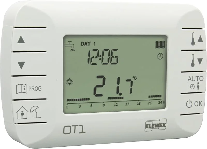 VEMER VE794100 OT1 - Cronotermostato Ambiente Settimanale Modulante per Caldaia con Protocollo OpenTherm Classe V, Bianco — Riscaldamento