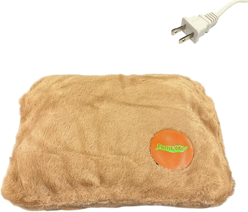FERMALIFE Borsa dell'acqua calda elettrica ricaricabile con copertura morbida, terapia del calore per dolore, crampi e dolori muscolari, impacco caldo e scaldamani, per interni ed esterni (preriempito — Riscaldamento