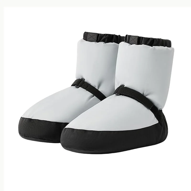 KAISUN Stivale Balletto, Warm Up Bootie, Scarpe da Ballo Donna, Dance Stivali Ballo Caldo Stivali Invernali Scarpe Allenamento Riscaldano(Gray, M(39-40)) — Abbigliamento riscaldato