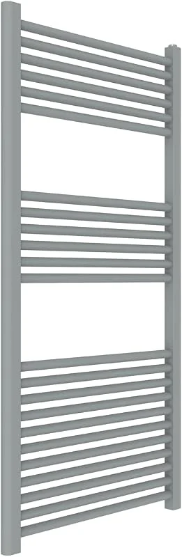 ERCOS Scaldasalviette Termoarredo Bagno Dimensioni 600x1200 MM Radiatore Bagno Colore Grigio Titanio, Attacchi da 1, 2" Fornito Con Kit Montaggio — Riscaldamento