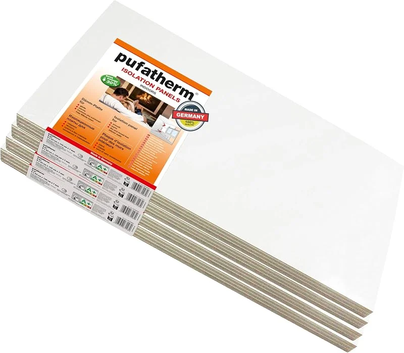 Baufan Pufatherm Pannelli isolanti per 16 m², risparmio Energy 30%, pannelli isolanti, isolamento termico, spessore piastra: 7 mm, per interni, inodore, senza umidità, effetto aumento della — Casa e cucina