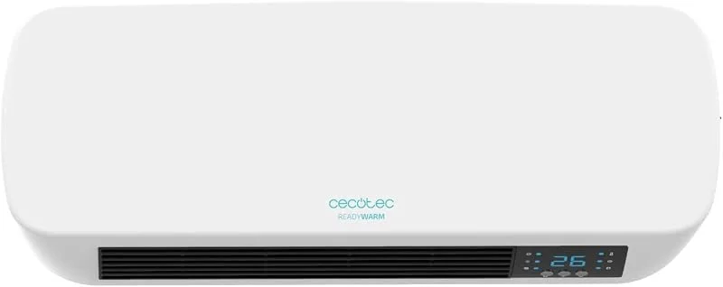 Cecotec Radiatore elettrico a basso risparmio in ceramica calda 5200 scatola ceramica 2000 W, display digitale, IPX2, timer programmabile, 3 modalità, protezione contro il surriscaldamento