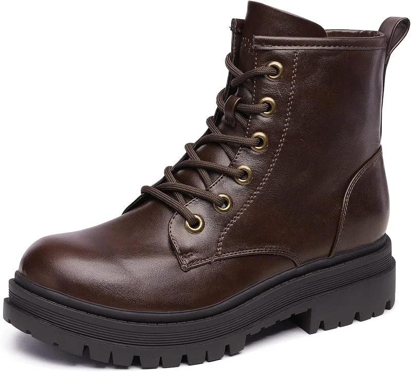 DREAM PAIRS Stivaletti Combat Donna Impermeabili — Abbigliamento riscaldato