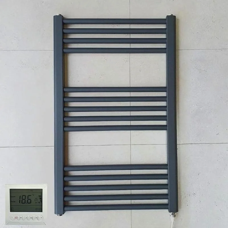 Scaldasalviette elettrico antracite, 400 mm di larghezza x 800 mm di altezza + — Riscaldamento