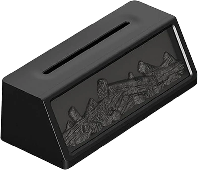 Umidificatore a - Diffusore per aromaterapia retrò, umidificatore a ultrasuoni a forma di stufa a carbone con lampada notturna per soggiorno, camera da letto, camera dei bambini, bagno, tavolo
