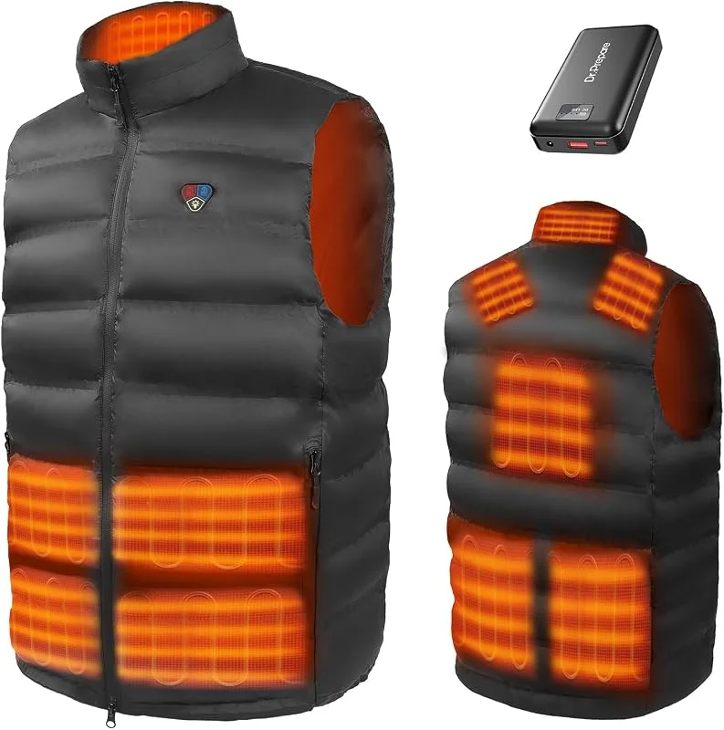 DR.PREPARE Heated Vest Gilet termico Unisex - Adulto (Pacco da 1) — Abbigliamento riscaldato