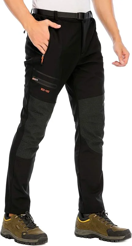 Pantaloni Trekking Sci Lavoro Uomo Impermeabile Foderato in Pile — Abbigliamento riscaldato