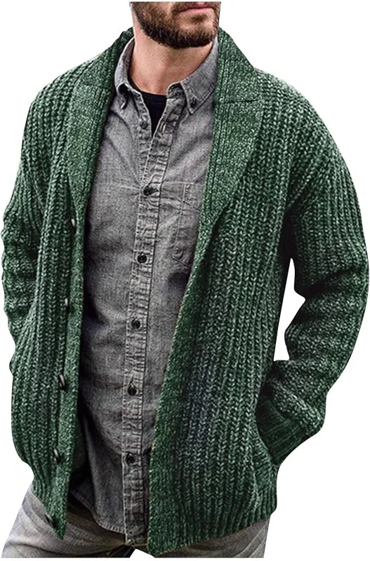 Giacca Uomo Elegante Invernale Trekking Maglia Field Leggero Maglieria — Abbigliamento riscaldato