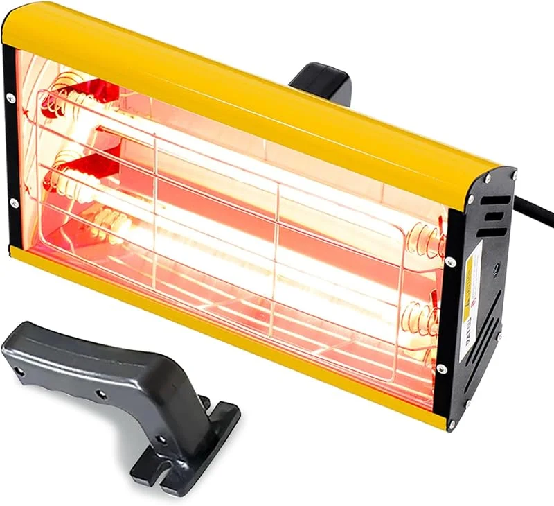 DATOUBOSS Lampada Infrarossi per Carrozzeria 2000W, Lampada per Asciugatura Vernice 220V Essiccatore Portatile a Infrarossi per Riparazione Carrozzeria Auto Lavori di Verniciatura — Cura della pelle