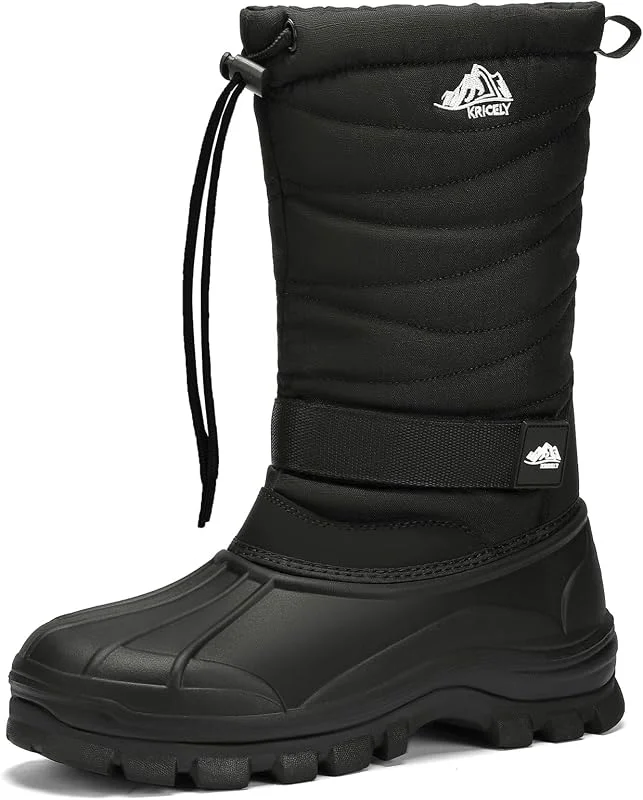 Kricely Stivali Uomo Donna Inverno Scarpe da Neve Snow Boots Impermeabili Stivaletti — Abbigliamento riscaldato