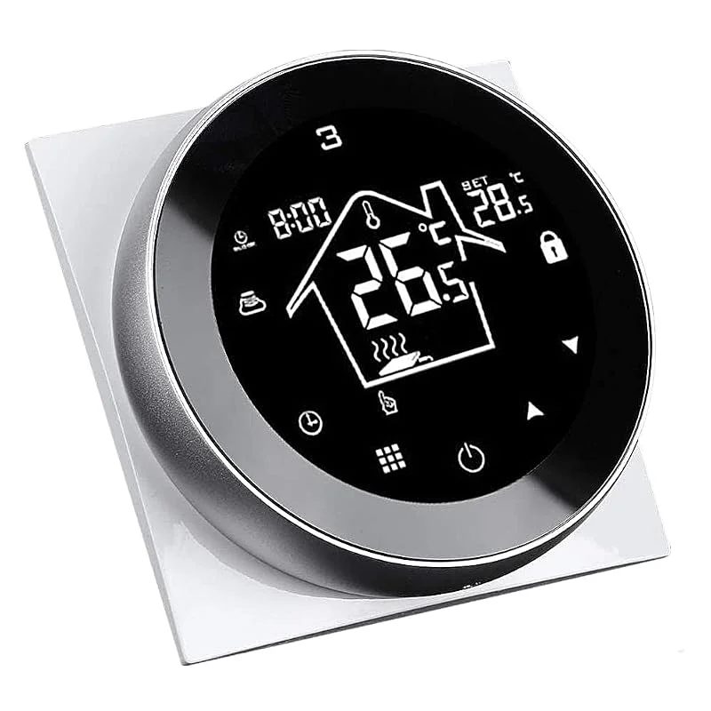 KETOTEK Smart Life Termostato WiFi 220V per Riscaldamento a Pavimento Acqua 3A, Compatibile con Alexa, Intelligente Termostato Ambiente da Incasso Programmabile Controllo APP, Vocale