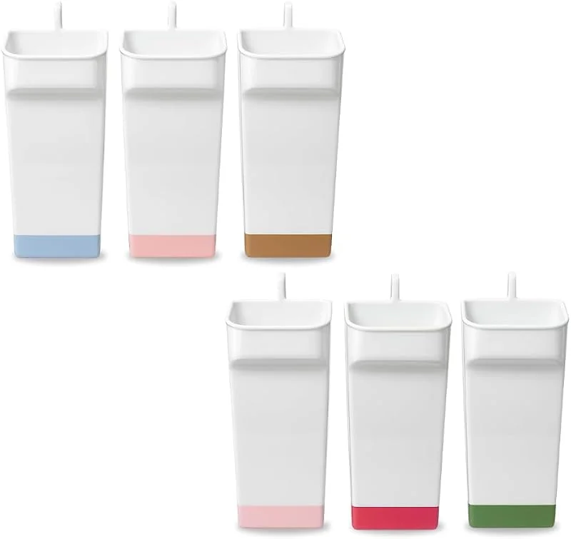 Paluplus Set 6 Evaporatori d'acqua per termosifoni in Plastica colore Bianco, misura 7, 5x5x17 cm, Umidificatore con gancio integrato, Colori Assortiti -6715M
