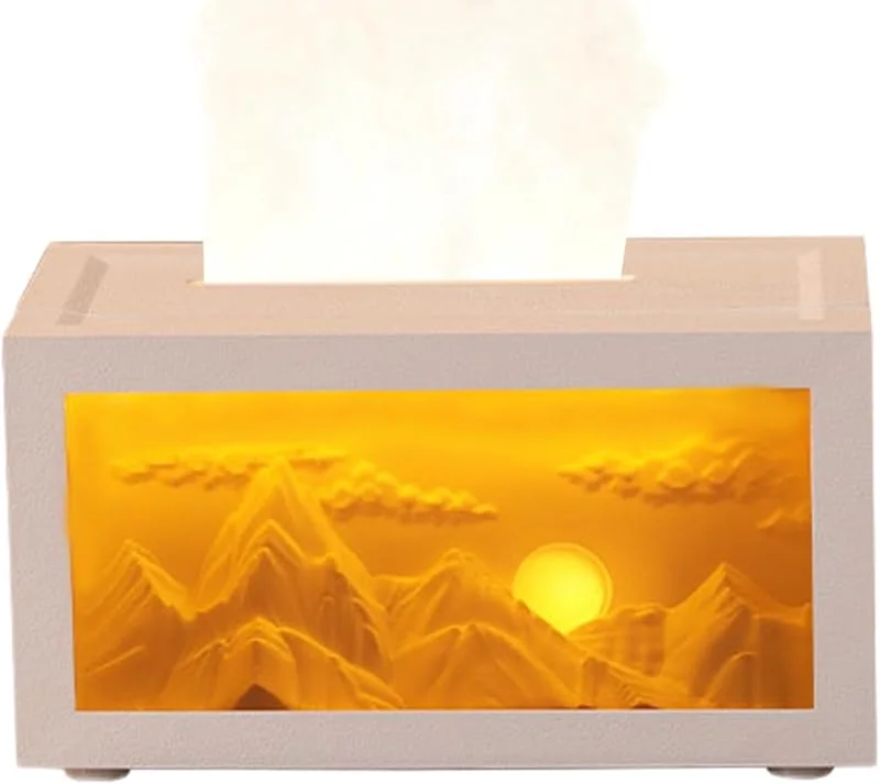 Umidificatore Per Aromaterapia Design Montagna di Neve Profumatore per