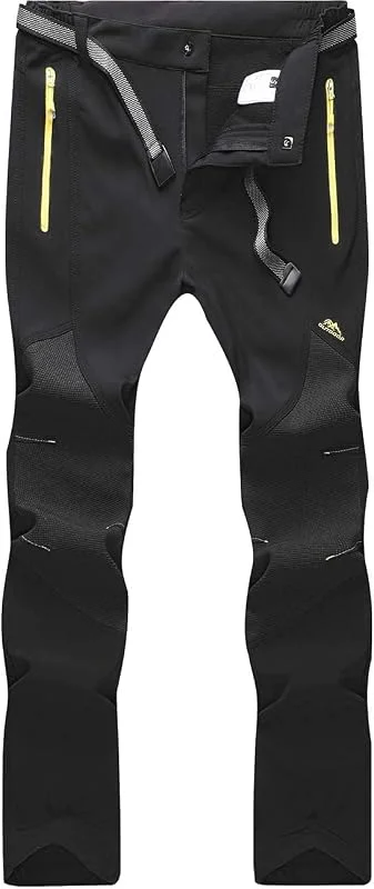BenBoy Pantaloni Trekking Uomo Invernali Impermeabile Pantaloni da Sci — Abbigliamento riscaldato