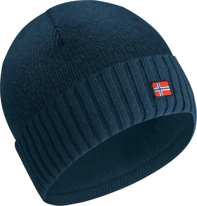 ACE Norway Cappello invernale - Berretto in lana di pecora lavorato a maglia per adulti - Berretto in lana per uomo e donna — Abbigliamento riscaldato