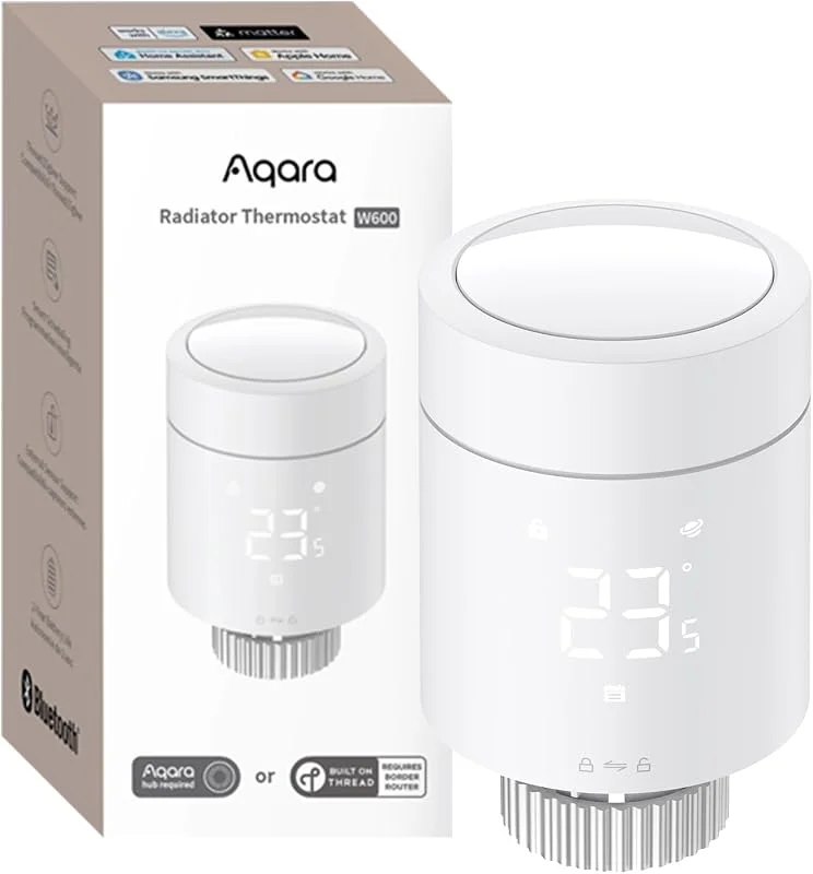 Aqara Termostato Radiatore W600 Intelligente Thread, Zigbee, Programmabile — Riscaldamento