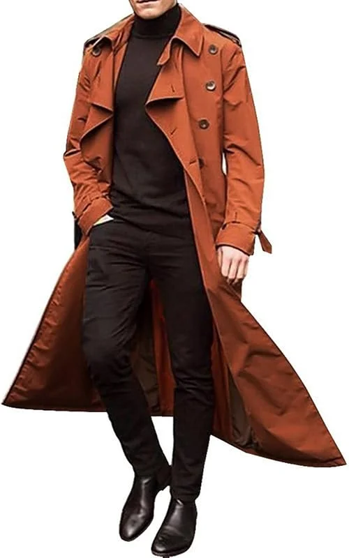 Trench Uomo Invernale Cappuccio Giubbotto Autunnale Uomo Leggero Field — Abbigliamento riscaldato