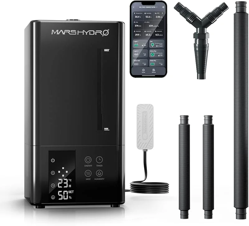 MARS HYDRO Umidificatore da 6 l con igrometro e funzione timer