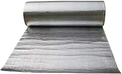 Rotolo di Isolamento a barriera radiante con Anima in Schiuma Riflettente, Membrana per sottotetto per Risparmio energetico, Foglio di Alluminio Autoadesivo 1x7 m — Casa e cucina