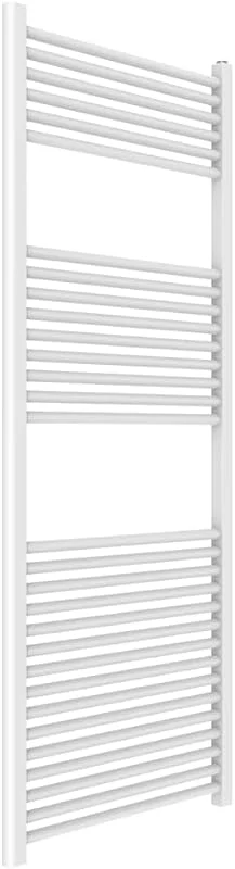 Kiamami Valentina - Termoarredo Bagno 60x150 Slim Scaldasalviette Salvaspazio in Acciaio Bianco 30 Tubi Sospeso, CORRENTI — Riscaldamento