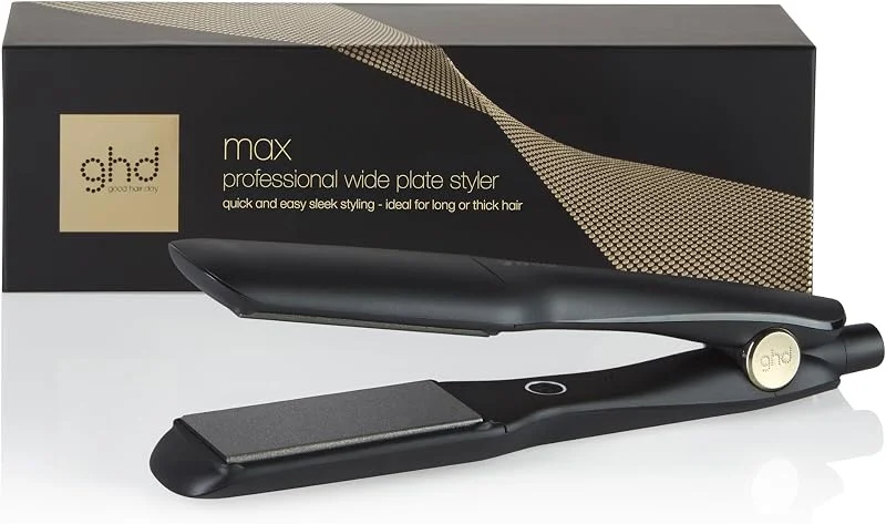 ghd max, Piastra Lamelle Larghe 42 mm per Capelli Ricci, Spessi o Lunghi