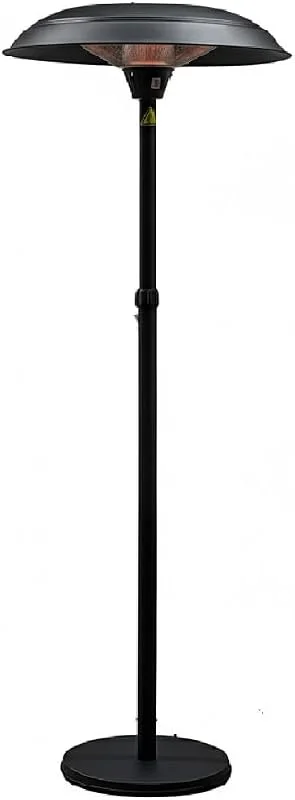 Stufa Fungo Riscaldatore Elettrico Piantana 3000W Carbonio, Stufa Infrarossi Altezza Regolabile 160-205cm, Copertura 12 metri quadri Sicurezza Anti-Caduta per Esterno Patio Terrazzo esterni — Riscaldamento