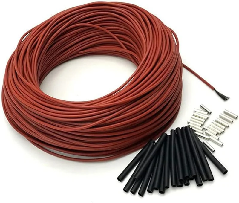 SPORTARC Cavo riscaldante a pavimento, cavo riscaldante a pavimento 12 K, 33 ohm, m, in fibra di carbonio, cavo riscaldante radiante a infrarossi per pavimento caldo — Riscaldamento