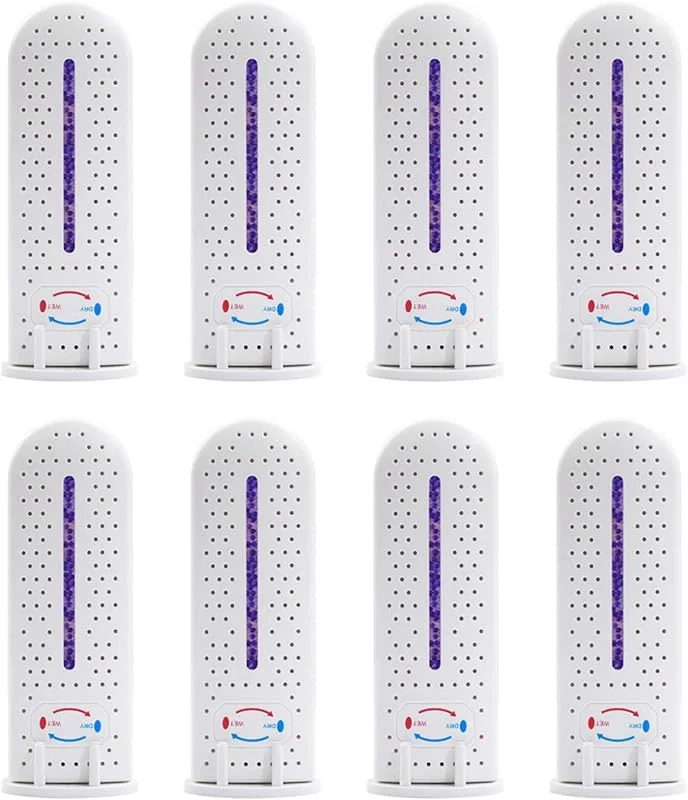 8X Essiccatore d'Aria Bagno Camera da Letto Deumidificante Riciclabile Assorbiumidità Guardaroba Deumidificatore Interno Portatile