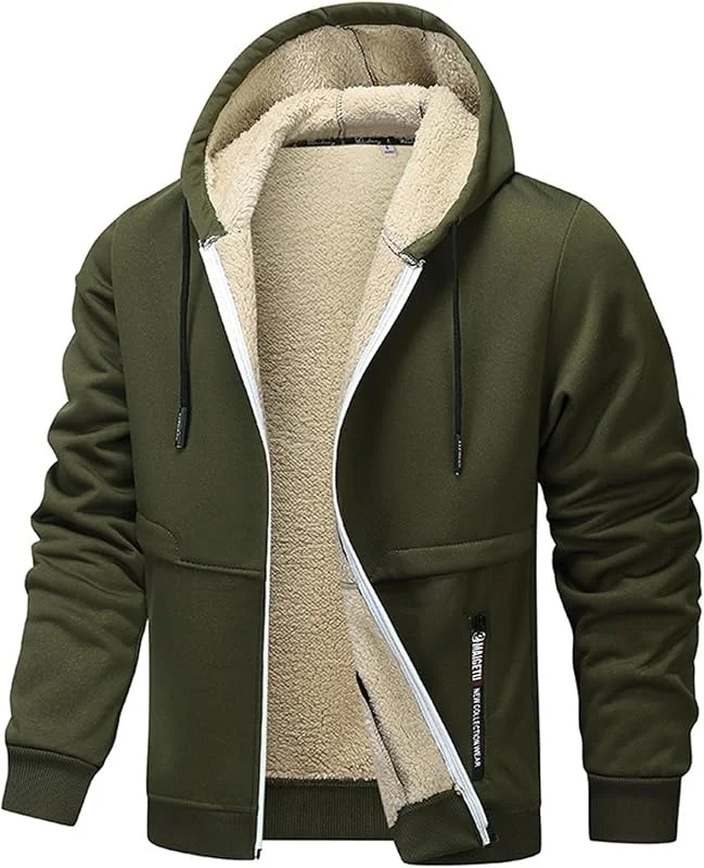 Winter Jacket Men Maniche Lunghe Casual Mezza Stagione Sportiva Elegante — Abbigliamento riscaldato