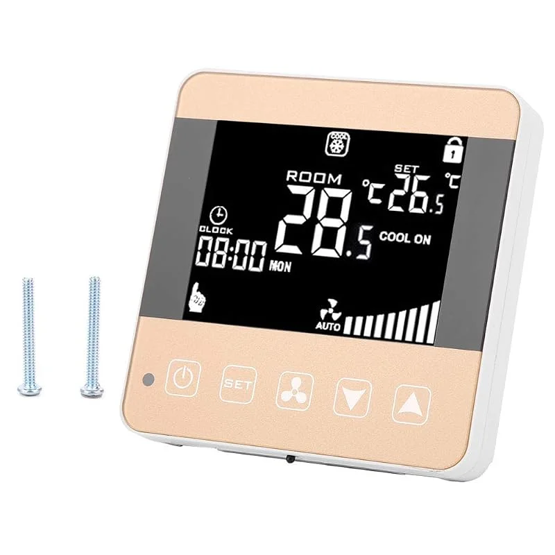 AC200-240V Termostato Fan-coil Intelligente Centrale Digitale Climatizzatore Termostato Termoregolatore Ventilconvettore Display LCD(WIFI Type) — Riscaldamento
