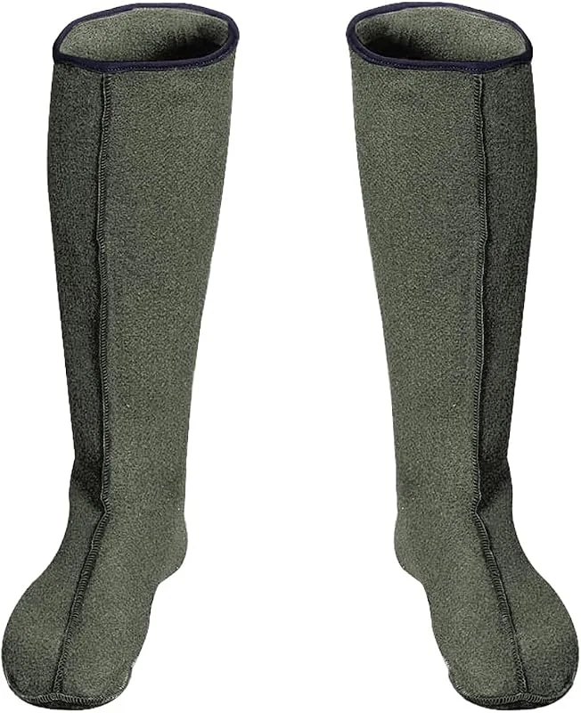 Calze per Stivali in Feltro, Scarpe Interne per Stivali in Gomma, 36-50, Lunghe, Calza Donna, Uomo, Inserto riscaldante in Feltro, Calze Termiche — Abbigliamento riscaldato