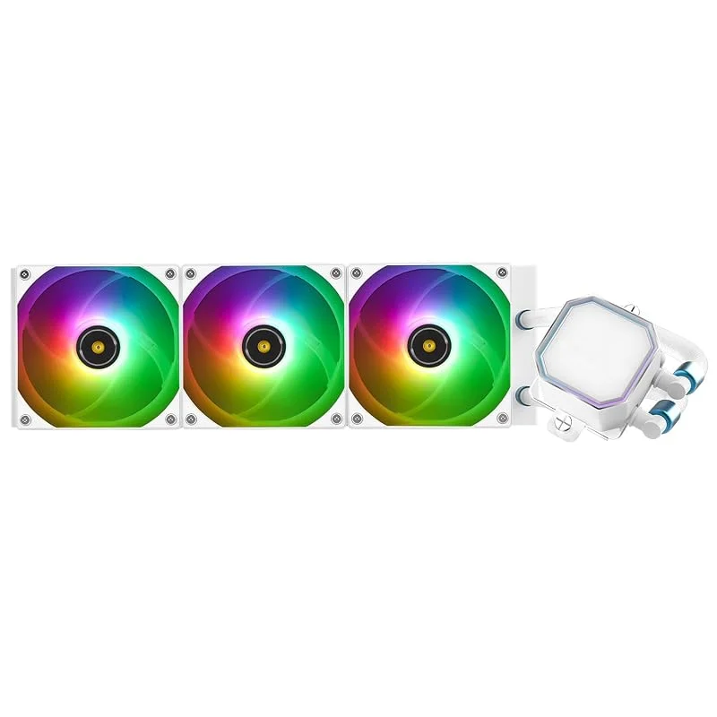 TR-Thermalright Frozen Prism 360White ARGB Liquido CPU Cooler, Radiatore AIO da 360mm, 3x120mm Ventole PM a 2000RPM, per AMD AM4, AM5, Intel LGA1851, 1700, 1150, 1151, 2011 — Riscaldamento