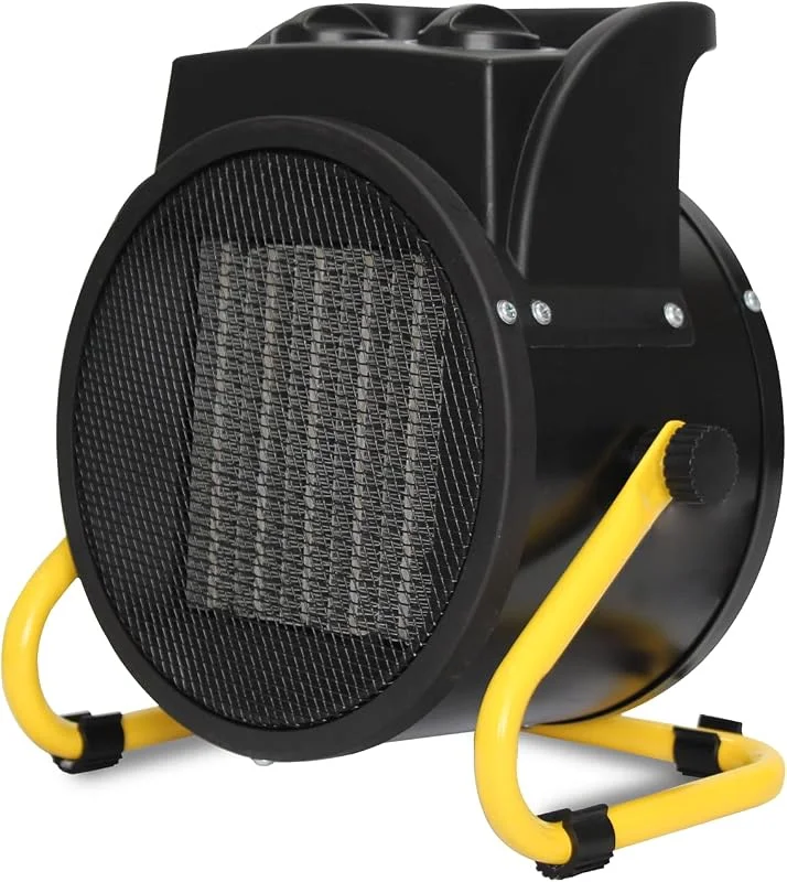 Stak termoventilatore da officina 3000W – generatore d’aria calda con elemento riscaldante in ceramica – Protezione IP20 con funzione ventilatore e testa inclinabile — Riscaldamento