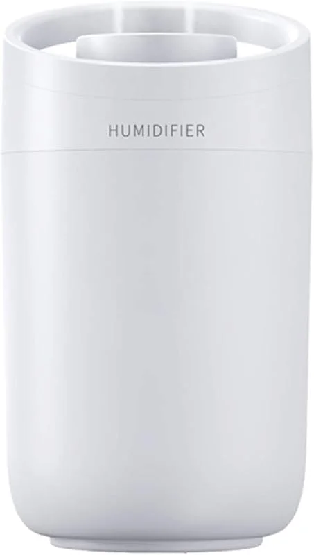 HEEPDD Umidificatore a Nebbia Fredda 3L, Doppio Ugello ABS 14.6x14.6x26cm