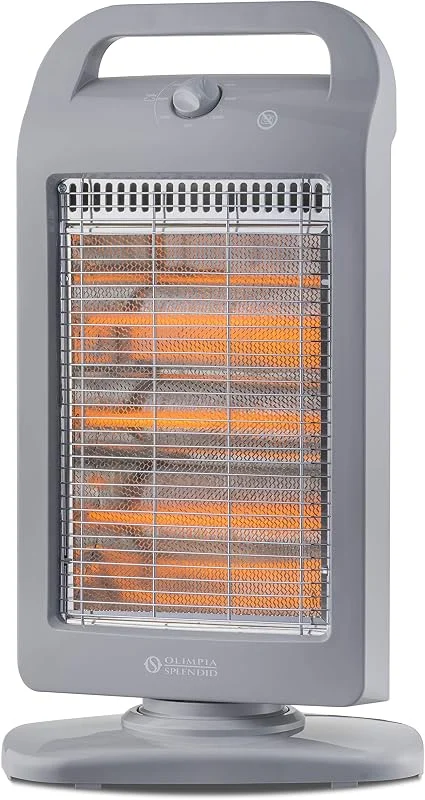 Olimpia Splendid 99396 Solaria Evo S Stufa Alogena 1200 W con Base Oscillante, Grigio — Riscaldamento