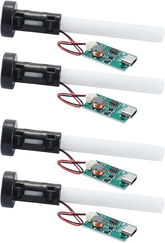 4 pezzi di nebulizzatore a ultrasuoni – Piastra per pellicola atomizzatore USB, accessori per umidificatore e nebulizzatore fai da te